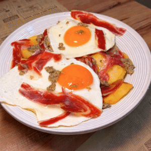 Huevos rotos Trufados